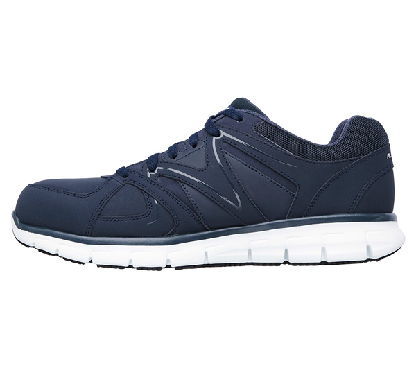 Skechers Men Work: Relaxed Fit Synergy - Ekron Alloy Toe Navy