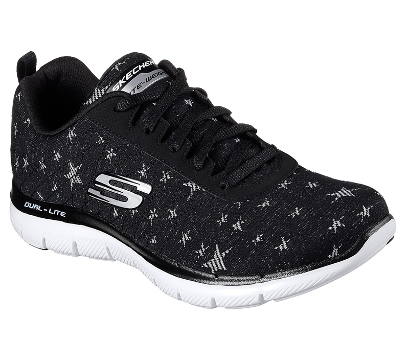 Skechers Women Flex Appeal 2.0 - Starry Night Black/White
