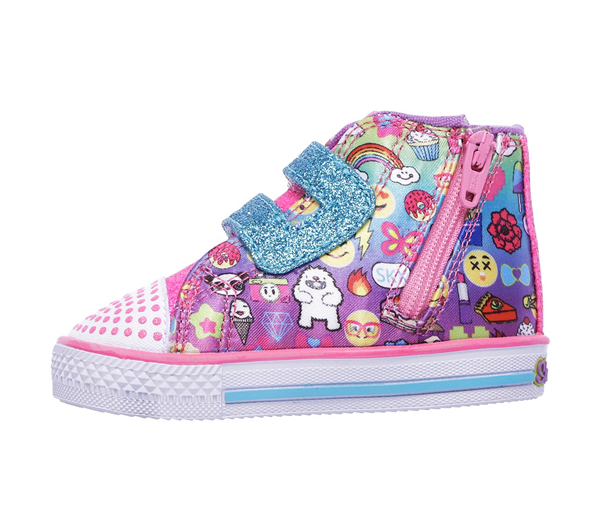 Skechers Girls Twinkle Toes: Shuffles - Crawlin Days Multi