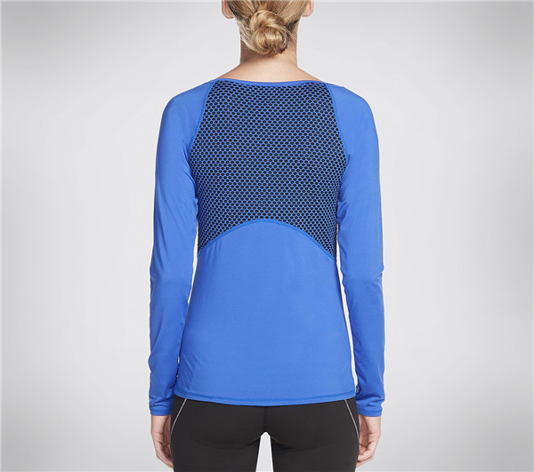 Skechers Women Tempo Long Sleeve Top Blue
