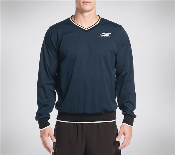 Skechers Men GO Golf Brookhurst Long Sleeve Windshirt Navy