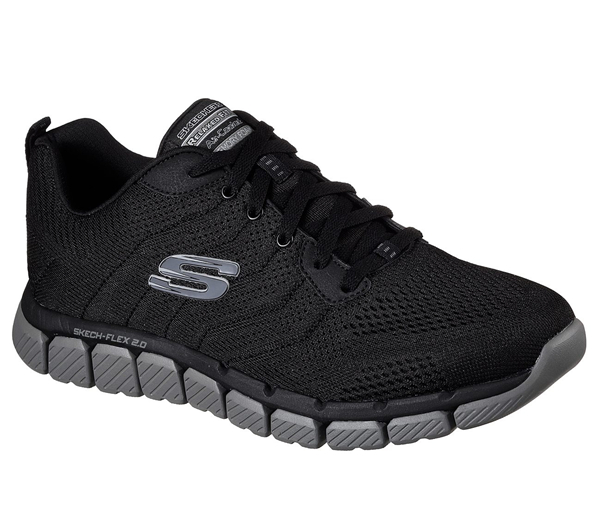 Skechers Men Skech-Flex 2.0 - Milwee Black/Charcoal