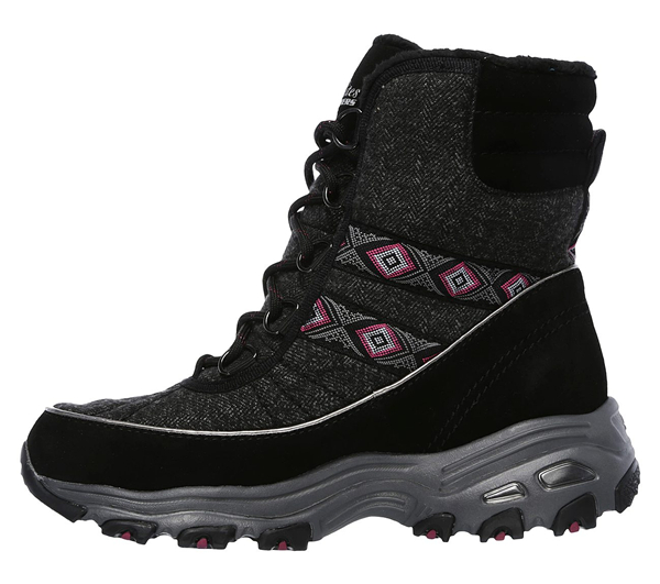 Skechers Women D'Lites - Snow Park Black
