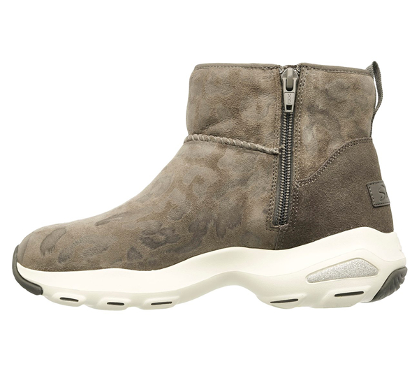 Skechers Women D'Lites Ultra - Leopard Charcoal
