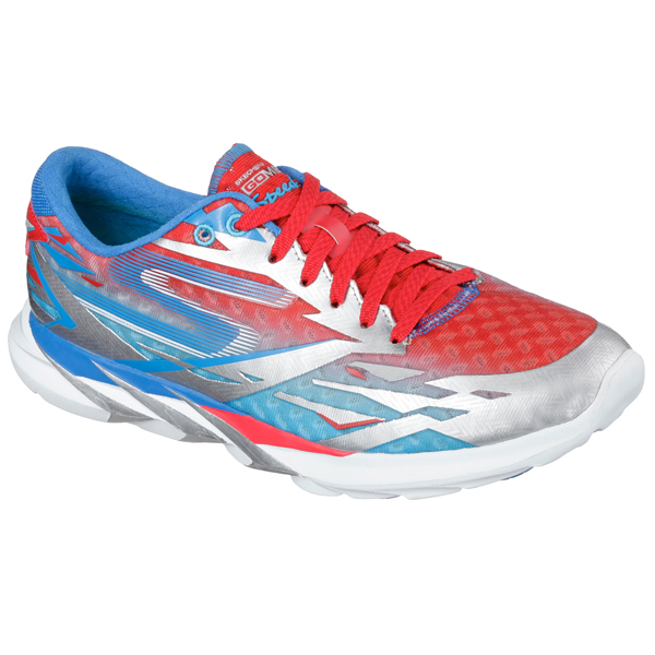 Skechers Women Gomeb Speed - Houston Silver/Blue/Red