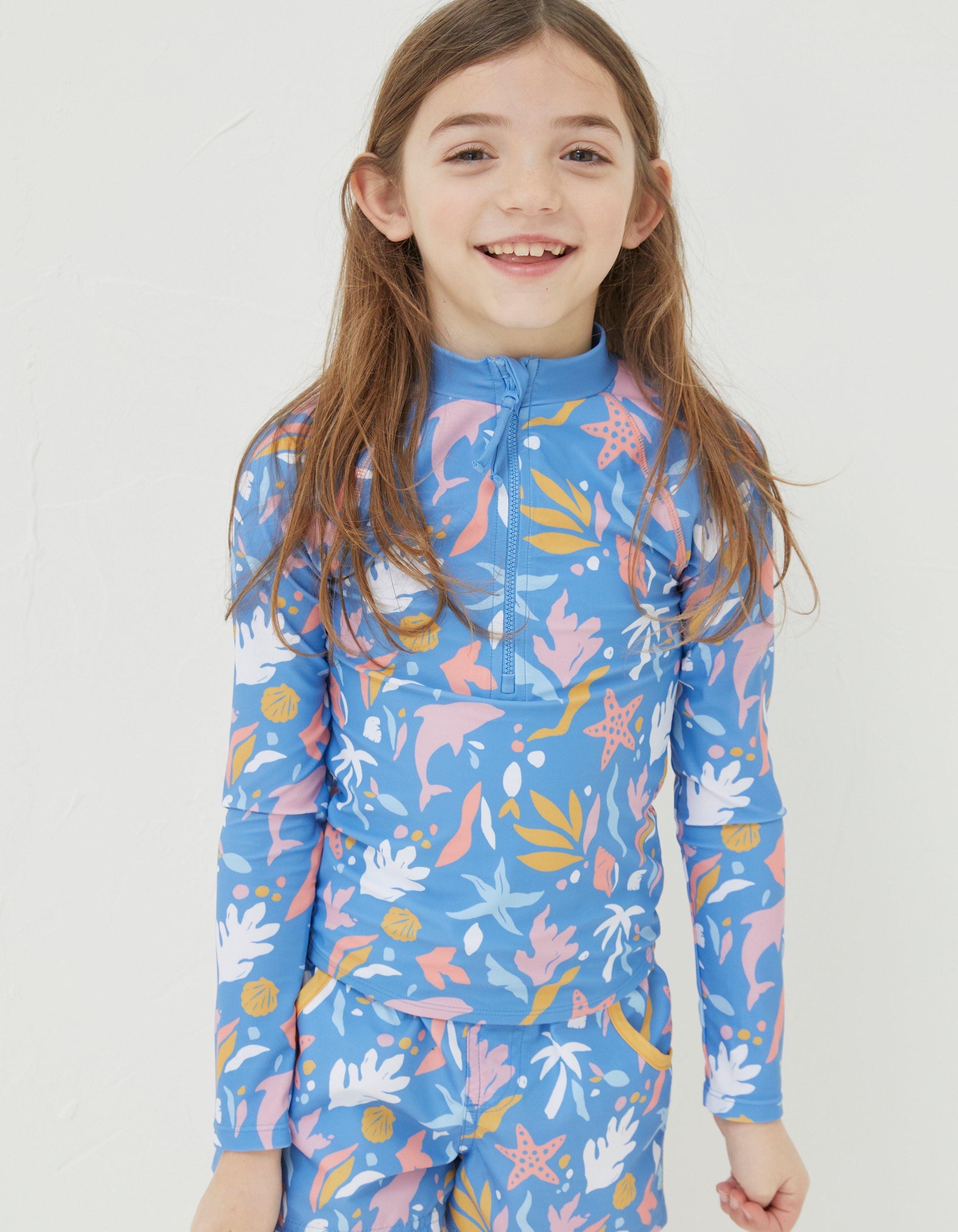 Sea Scape Rash Vest Bright Blue