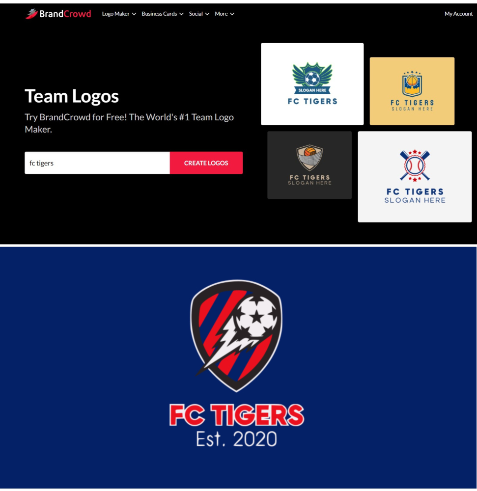 Création du logo du FC Tigers
