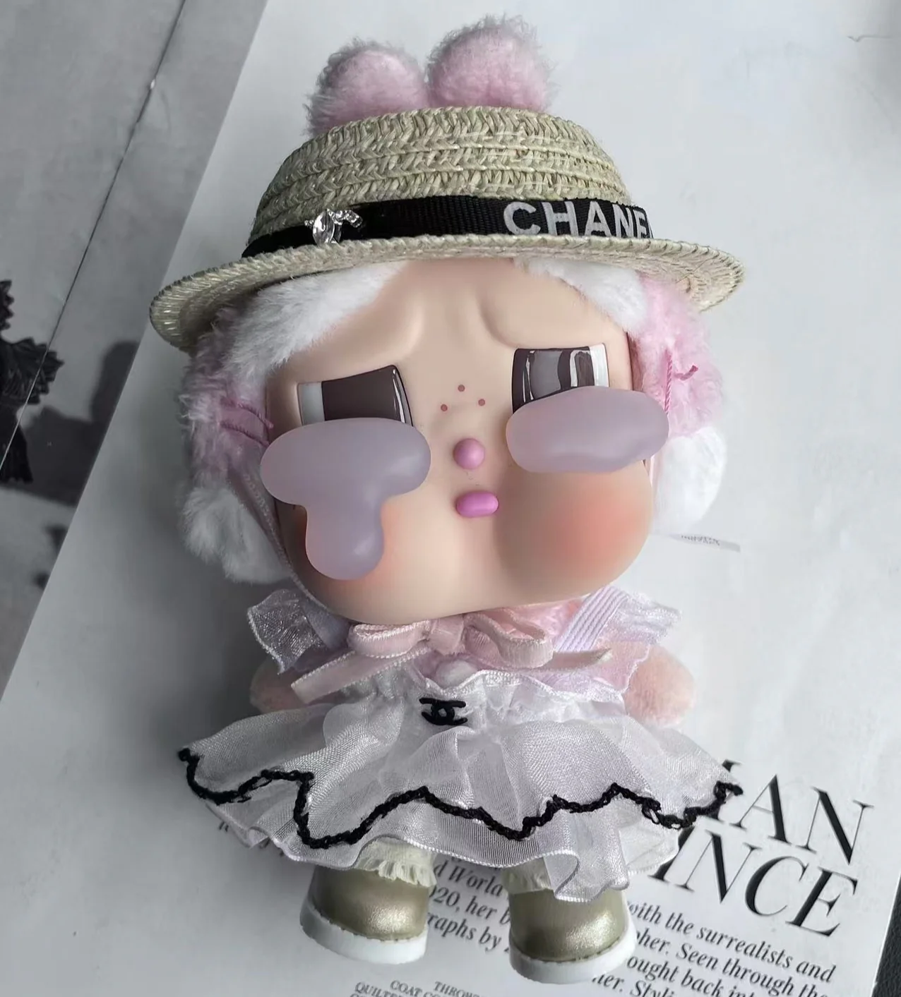 POP MART CRYBABY Replacing Clothes Set, Labubu Chanel Outfit (No Dolls)
