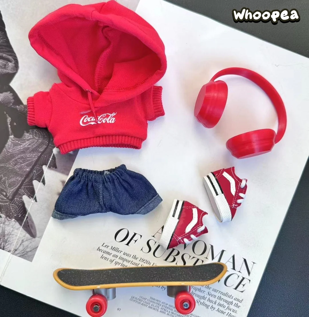 POP MART CRYBABY Replacing Clothes Set, Labubu COCA COLA Outfit (No Dolls)