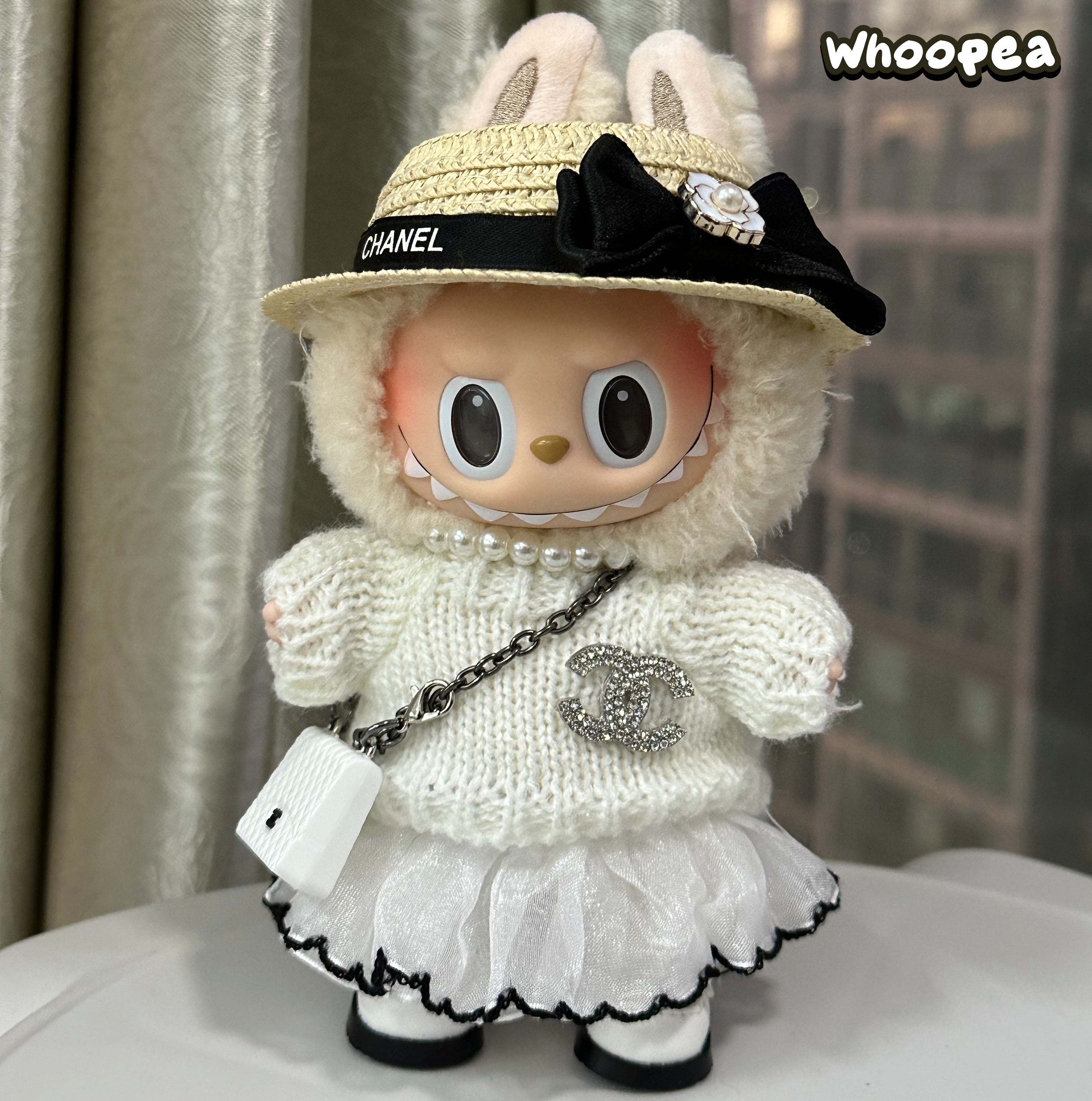 POP MART Labubu Replacing Clothes Set, Labubu Chanel Outfit (No Dolls)