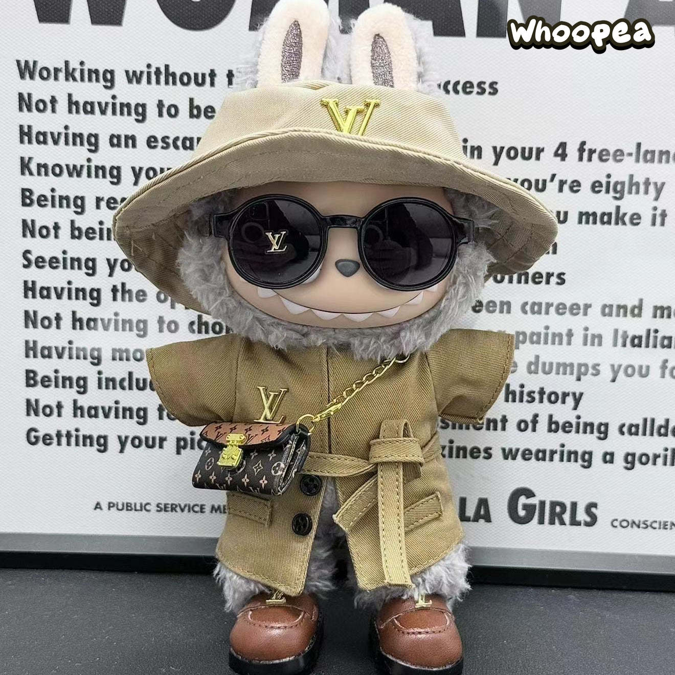 POP MART Labubu Replacing Clothes Set, Labubu Outfit LV (No Dolls)