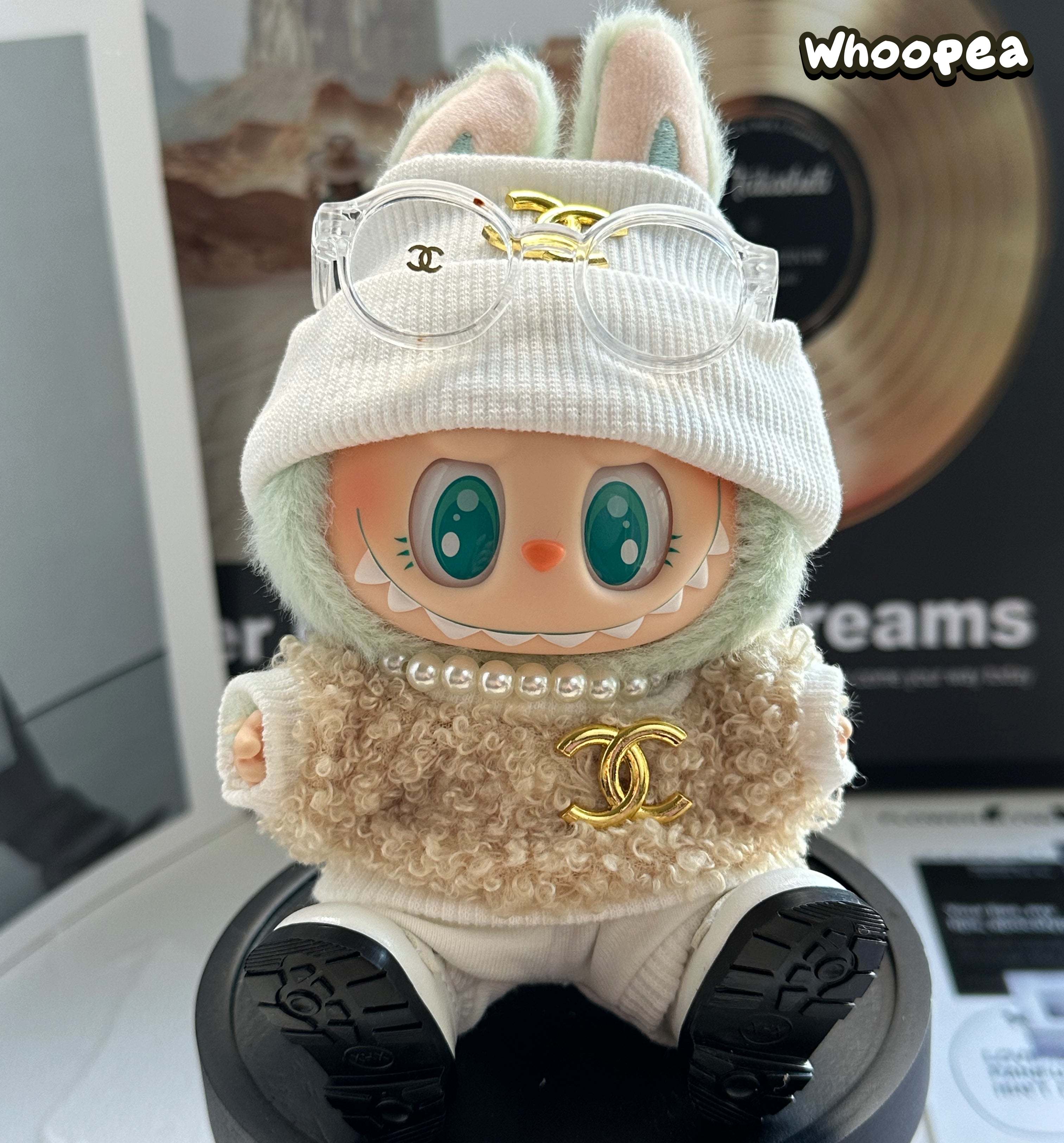 POP MART Labubu Replacing Clothes Set, Labubu Chanel Outfit (No Dolls)