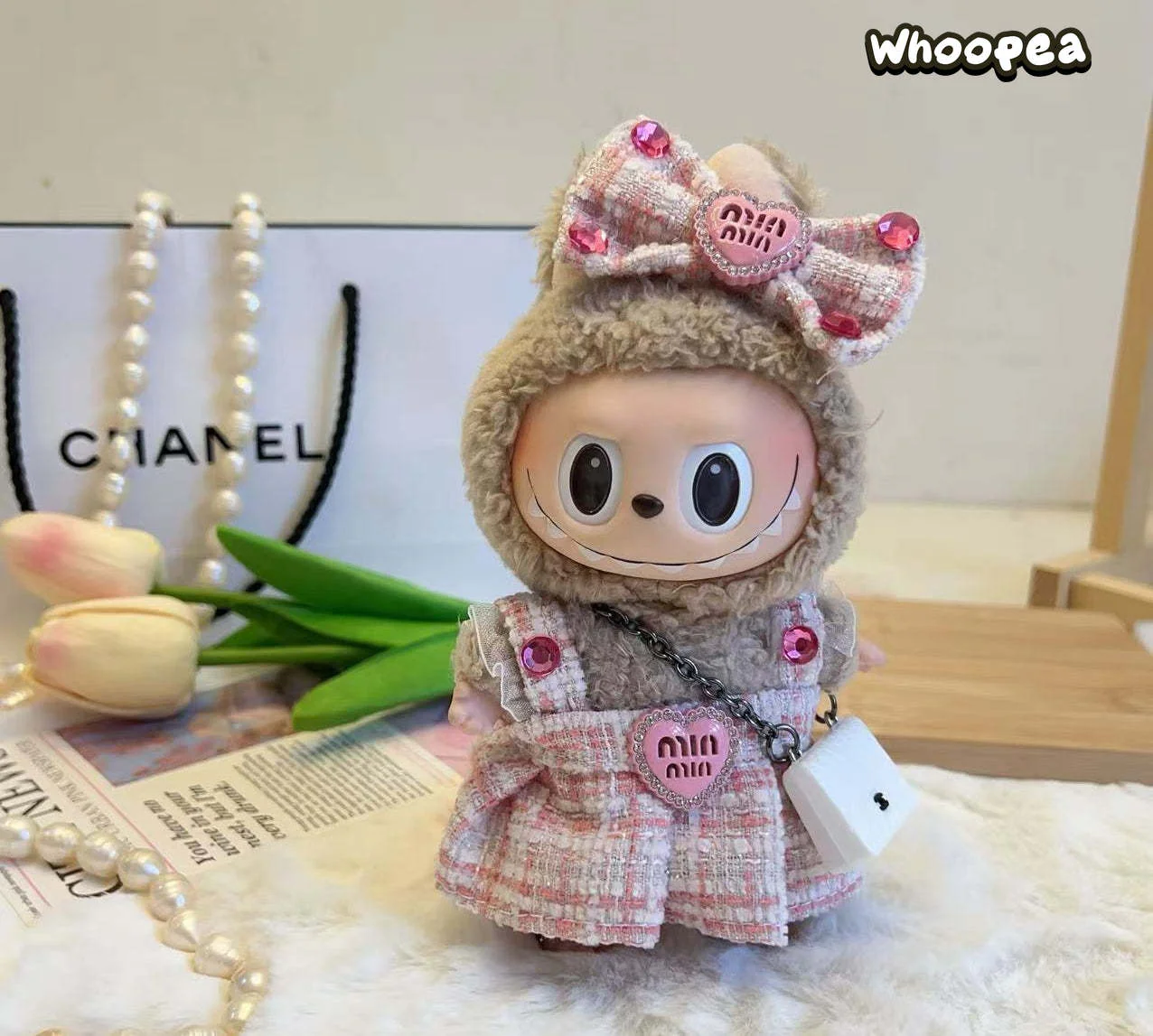 POP MART Labubu Replacing Clothes Set, Labubu Outfit miumiu (No Dolls)