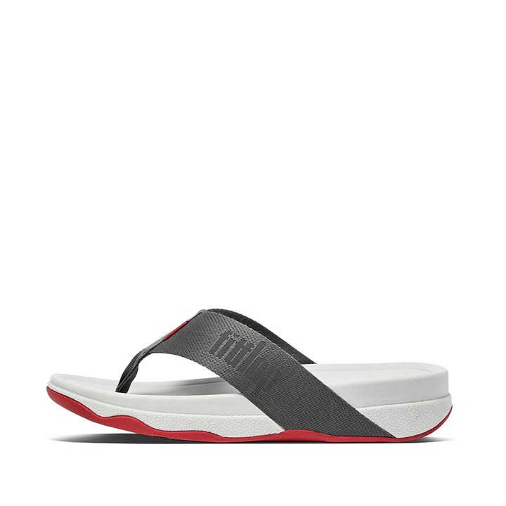 Fitflop Surfer Woven-Logo Toe-Post Sandals - FitFlop Online