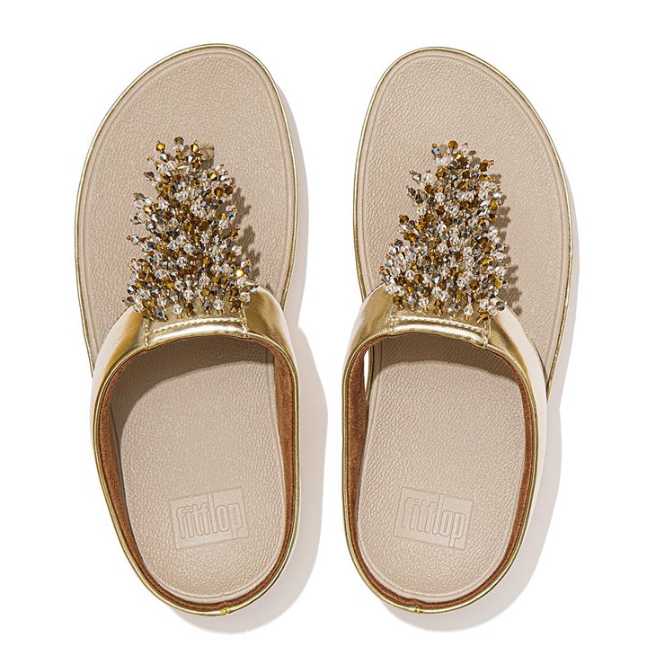Fitflop Rumba Beaded Toe-Post Sandals - FitFlop Online