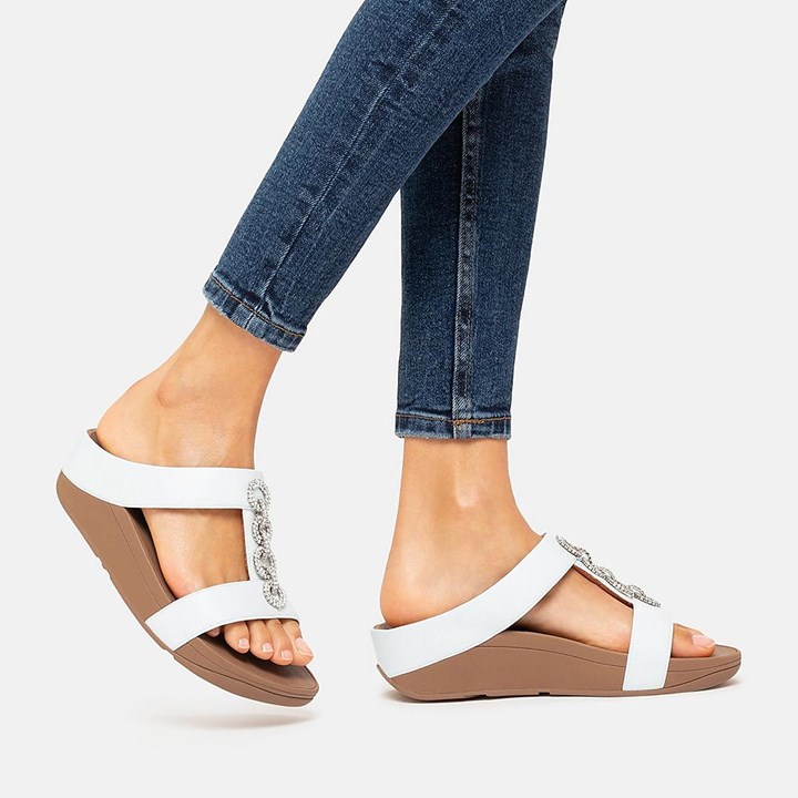 Fitflop Fino Sparkle Slides - FitFlop Online