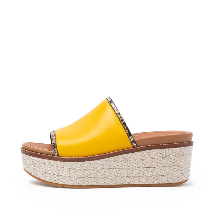 Fitflop Eloise Snake Trim Espadrille Slides - FitFlop Online