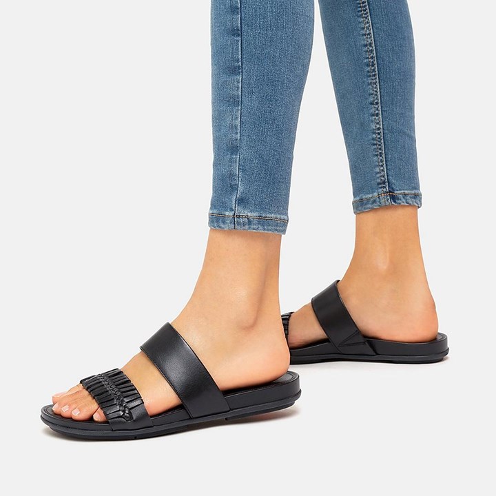 Fitflop Gracie Wrapped Weave Slides - FitFlop Online