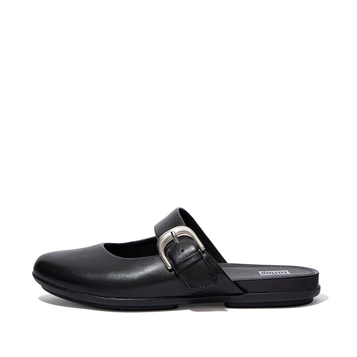 Fitflop Allegro Buckle Leather Flat Shoes - FitFlop Online
