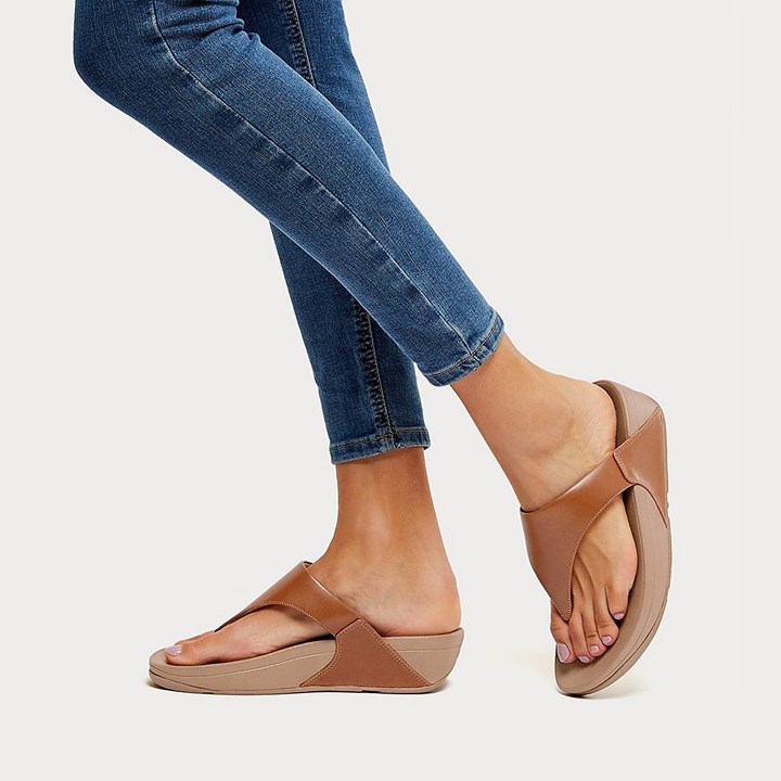 Fitflop Lulu Leather Toe-Post Sandals - FitFlop Online