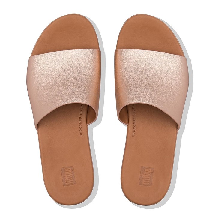 Fitflop Sola Leather Slides - FitFlop Online