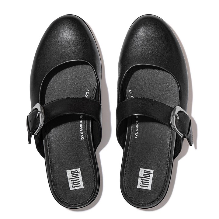 Fitflop Allegro Buckle Leather Flat Shoes - FitFlop Online