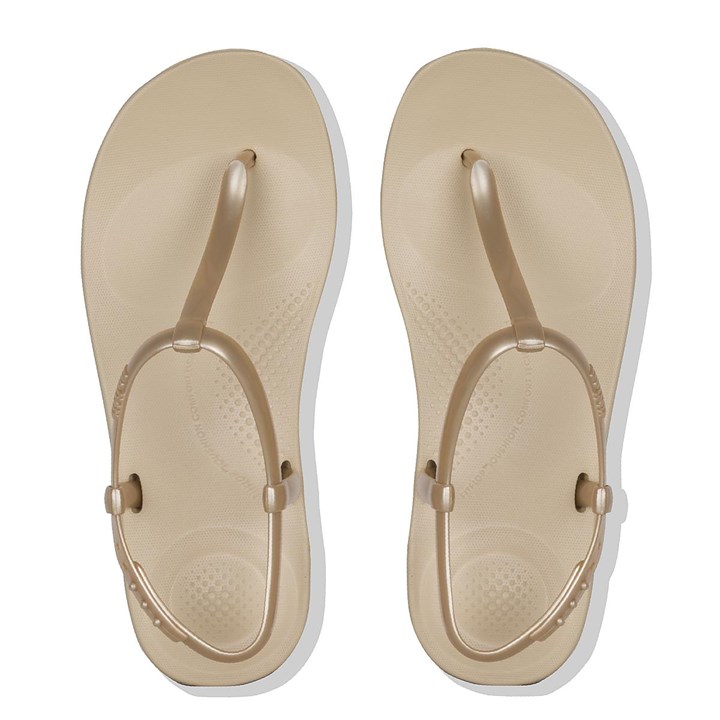 Fitflop Iqushion Splash Pearlised Back-Strap Flip Flops - FitFlop Online
