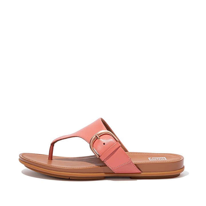 Fitflop Gracie Buckle Leather Toe-Post Sandals - FitFlop Online