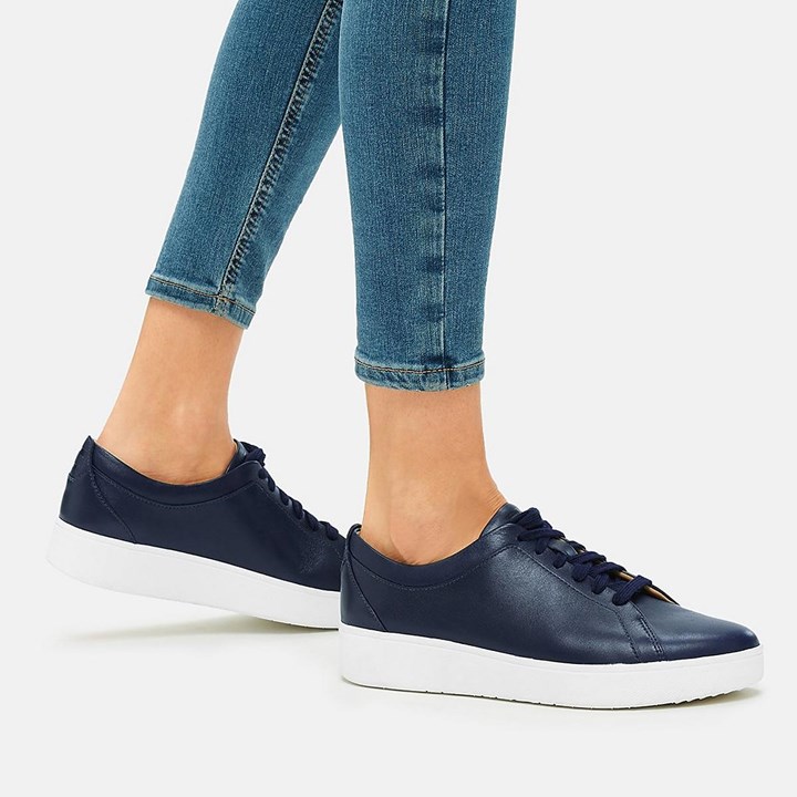 Fitflop Rally Leather Trainers - FitFlop Online
