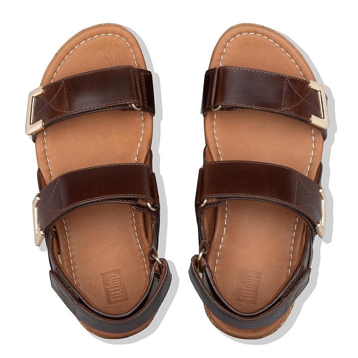 Fitflop Remi Adjustable Leather Back-Strap Sandals - FitFlop Online