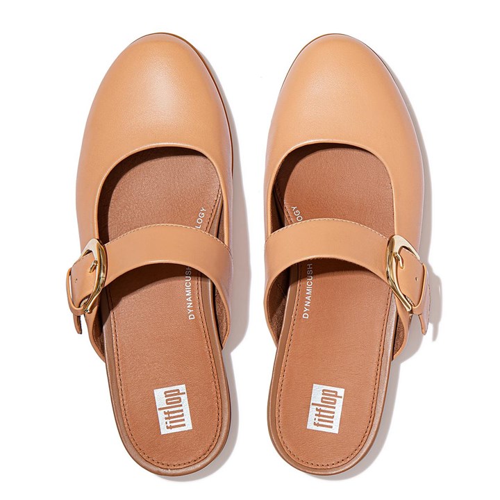 Fitflop Allegro Buckle Leather Flat Shoes - FitFlop Online