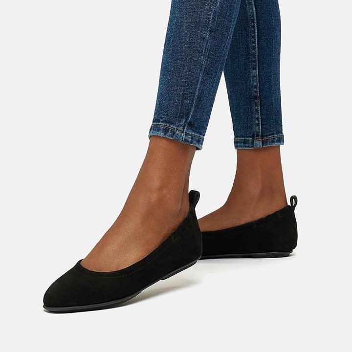 Fitflop Allegro Suede Ballet Flats - FitFlop Online