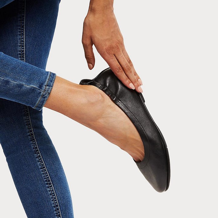 Fitflop Allegro Soft Leather Ballet Flats - FitFlop Online