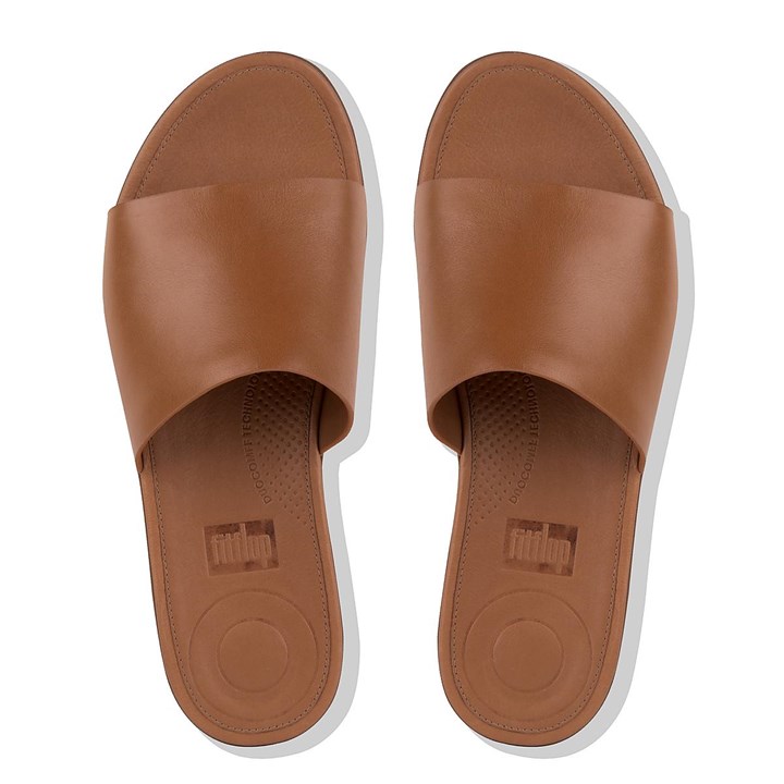 Fitflop Sola Leather Slides - FitFlop Online