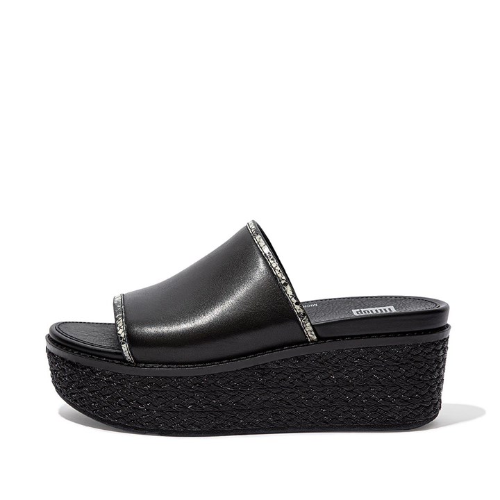 Fitflop Eloise Snake Trim Espadrille Slides - FitFlop Online