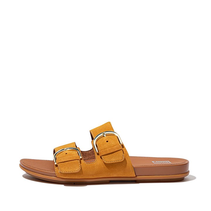 Fitflop Gracie Buckle Suede Slides - FitFlop Online