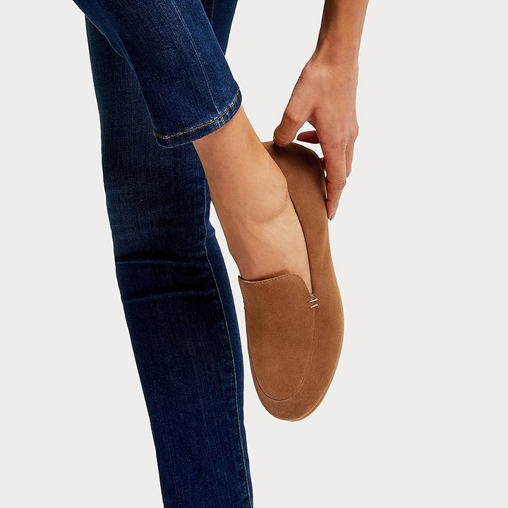 Fitflop Lena Suede Flat Shoes - FitFlop Online