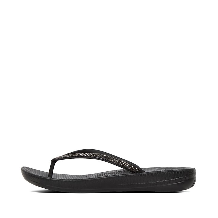 Fitflop Iqushion Sparkle Ergonomic Flip Flops - FitFlop Online