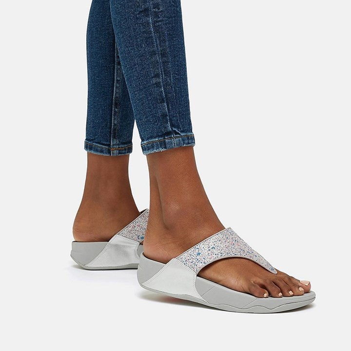 Fitflop Lulu Shimmer Toe-Post Sandals - FitFlop Online