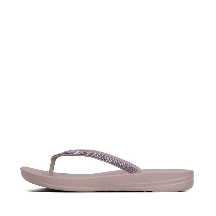Fitflop Iqushion Sparkle Ergonomic Flip Flops - FitFlop Online