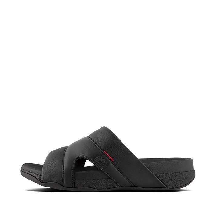 Fitflop Freeway Leather Pool Slides - FitFlop Online