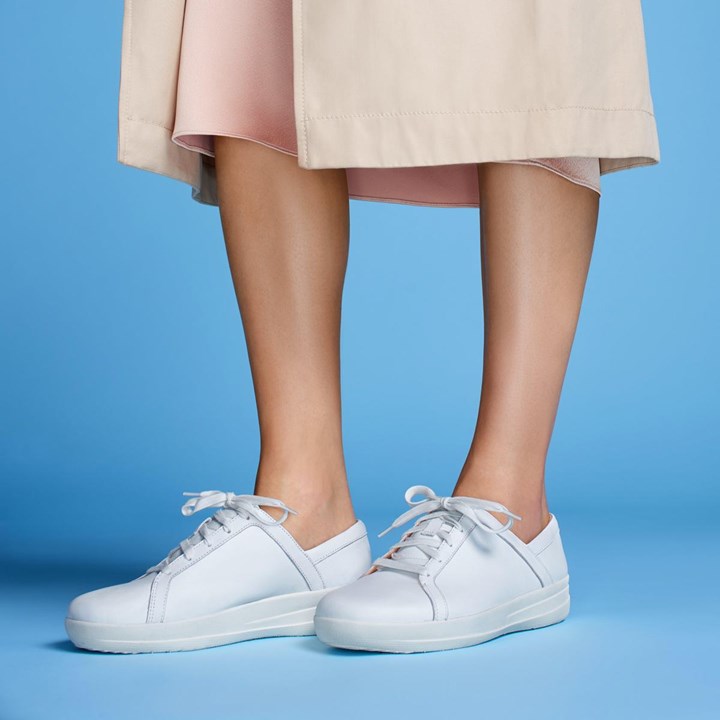 Fitflop F-Sporty II Leather Lace-Up Trainers - FitFlop Online