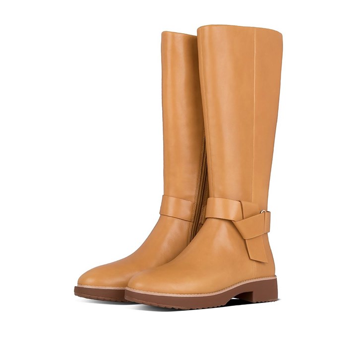 Fitflop Knot Leather Knee High Boots - FitFlop Online