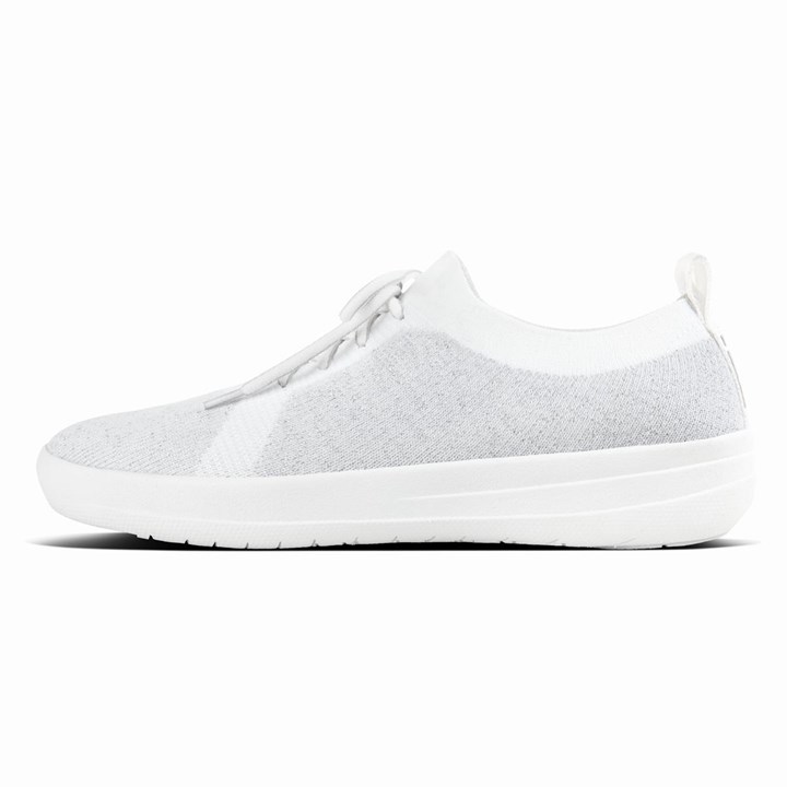 Fitflop F-Sporty Metallic Weave Trainers - FitFlop Online