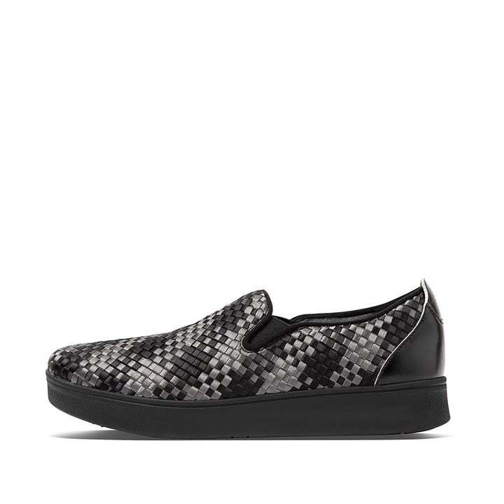 Fitflop Rally Silky Weave Slip On Shoes - FitFlop Online