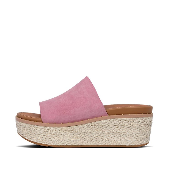 Fitflop Eloise Espadrille Suede Wedge Slides Wedge Sandals - FitFlop Online