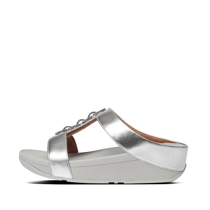 Fitflop Fino Sparkle Slides - FitFlop Online