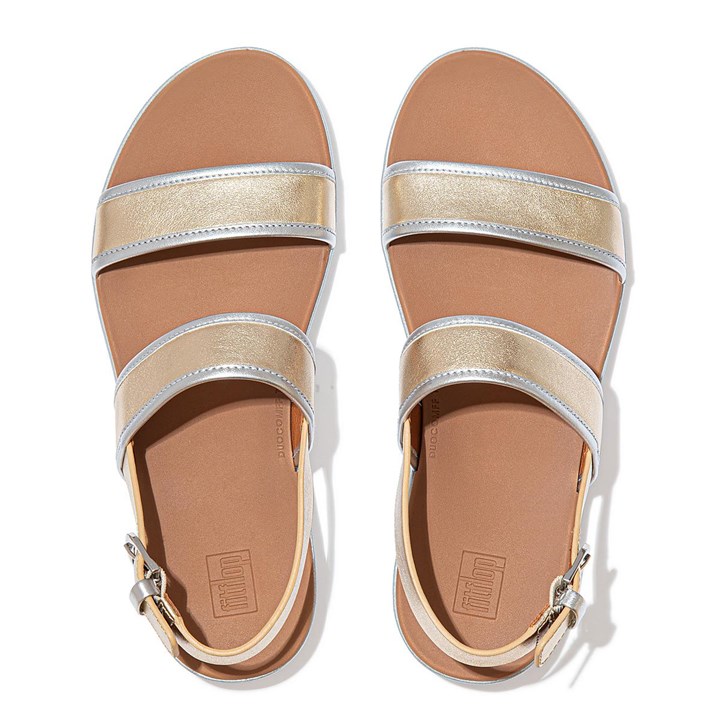 Fitflop Barra Metallic Back-Strap Sandals - FitFlop Online