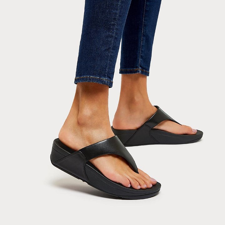 Fitflop Lulu Leather Toe-Post Sandals - FitFlop Online