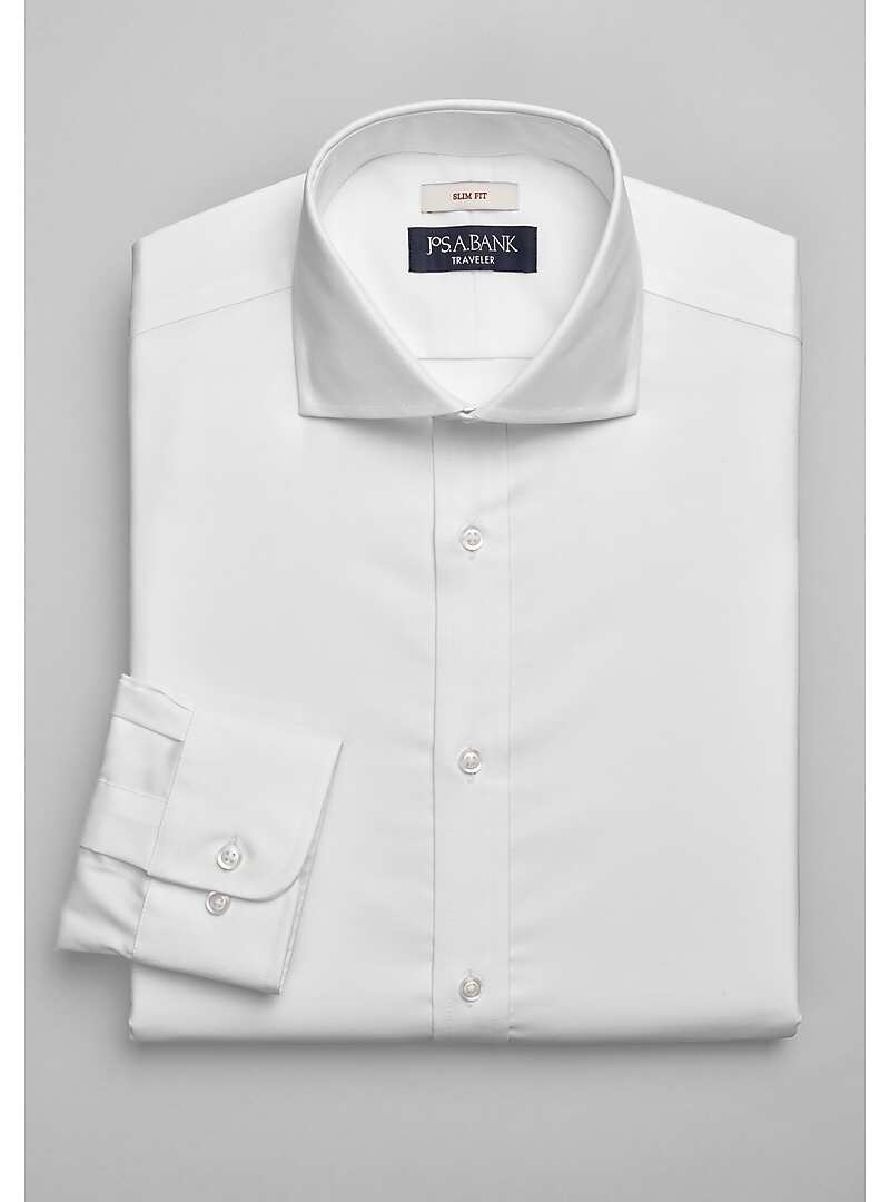 Traveler Collection Slim Fit Cutaway Collar Solid Dress Shirt Big & Tall5FT4